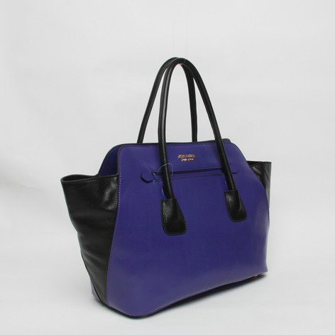 2014 Prada Original Soft Calfskin Tote Bag BN2673 darkblue